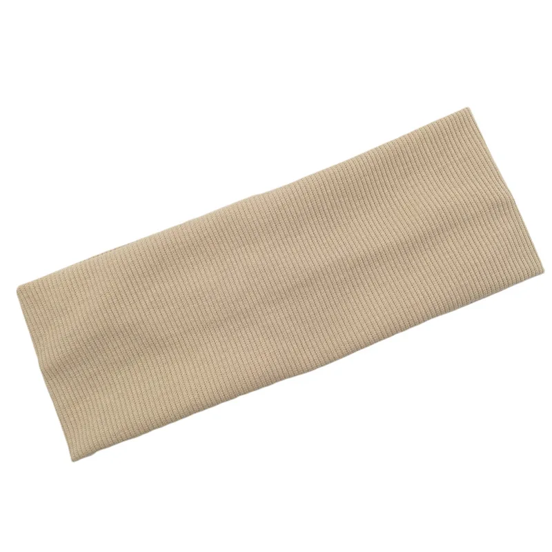 Wholesale Custom Elastic Hair Bands Solid Color Knitted Headbands for Women's Sports Uni aperçu 9