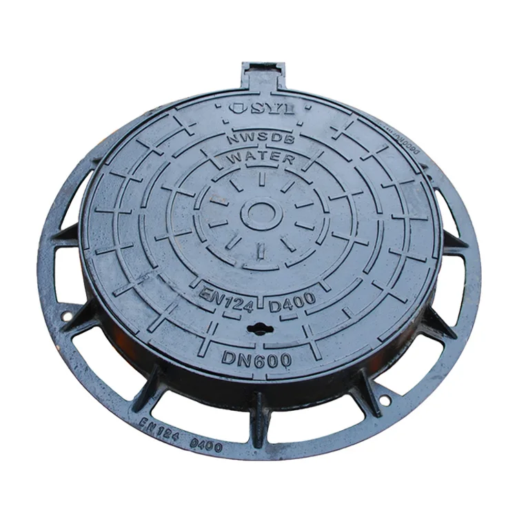 SYI Black Bitumen Square Rectangular Round Single Double Seal Ductile Iron Manhole Cover Size