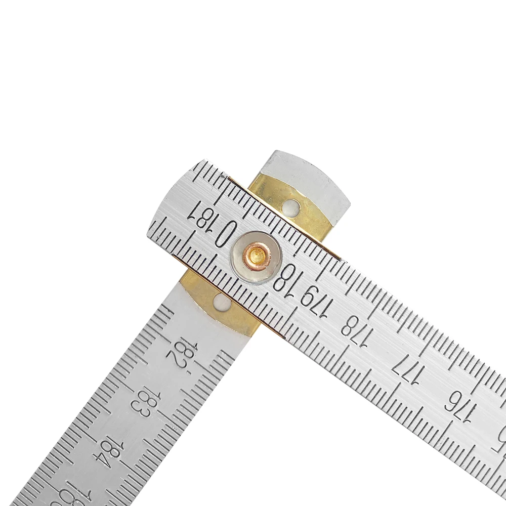 Складная линейка 2 метра/200 см белая алюминиевая складная с индивидуальным логотипом измерительные строительные инструменты для печати
