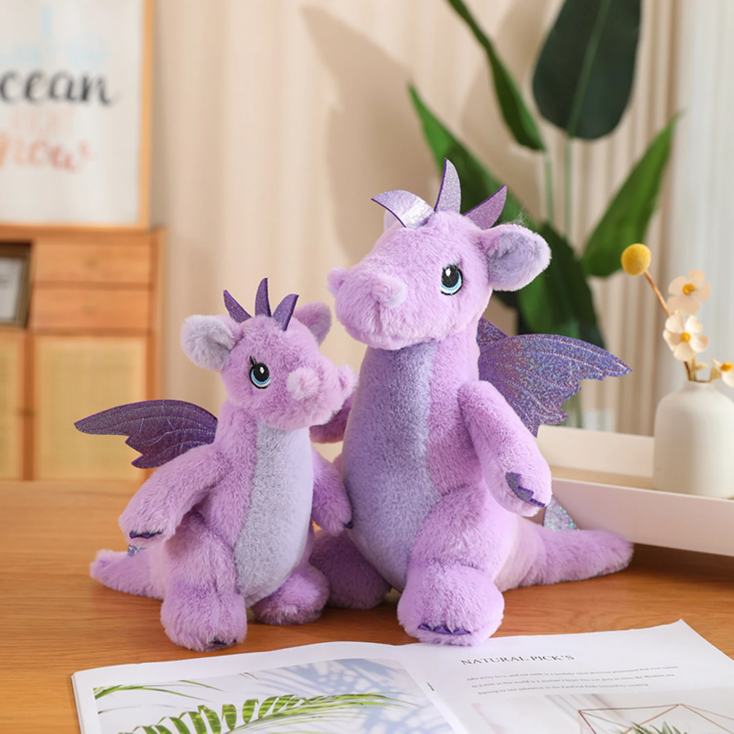 Purple dragon plush online