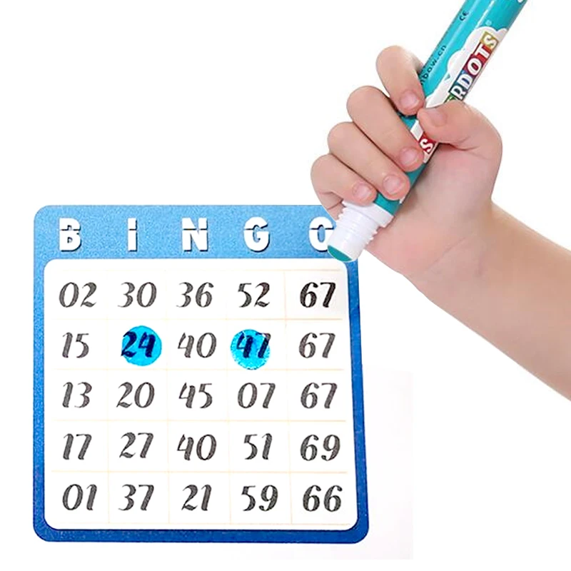 Factory Bingo Dauber Professional Lottery Dab Pen CH-2807 Sponge Tip Applicator Bottle Daubers Bingo Markers Dabbers