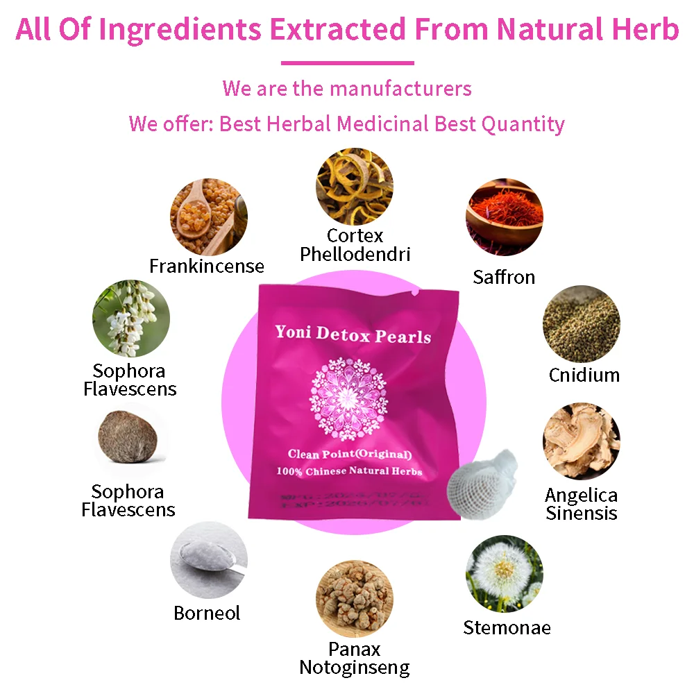 Original Yoni Detox Pearls 100% Natural Vaginal Cleansing Tampons with ...