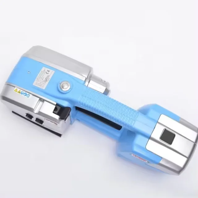 customizable blue automatische Umreifungs machine banding suppliers handle battery strapping tool for PP PET tighten up