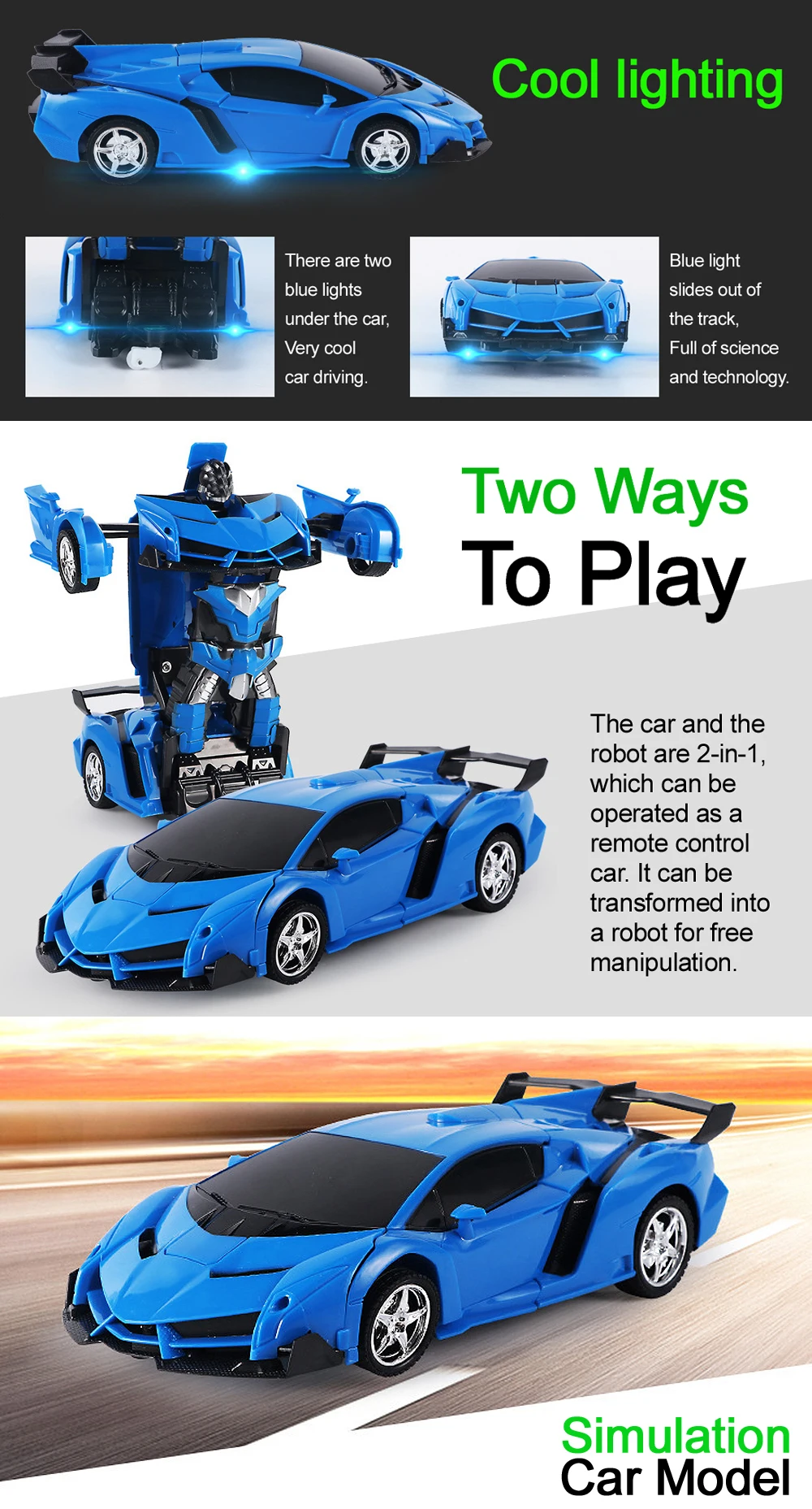 Transform Remote Control Car 2024 Hot Sale Remote Control Car Transform Robot 360 Rotation Electric ...