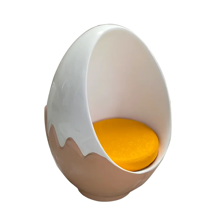 modern creative fiberglass adult size egg