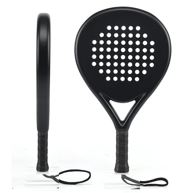 Custom pattern color Padel Racket Carbon steel plate tennis racket, cage racket