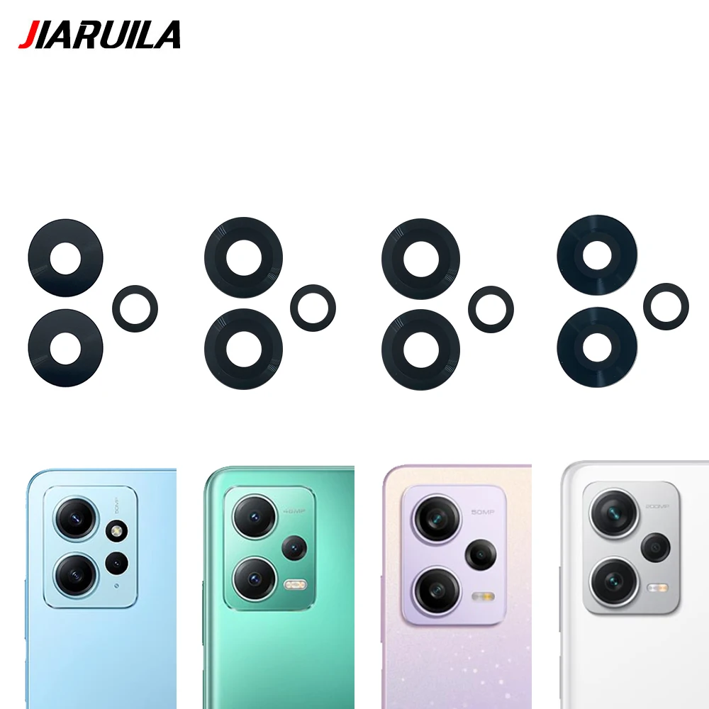 Lentille Caméra Arrière Pour Xiaomi Redmi Note 12 Pro+ 5G - Lot De 3, Noir, Neuf