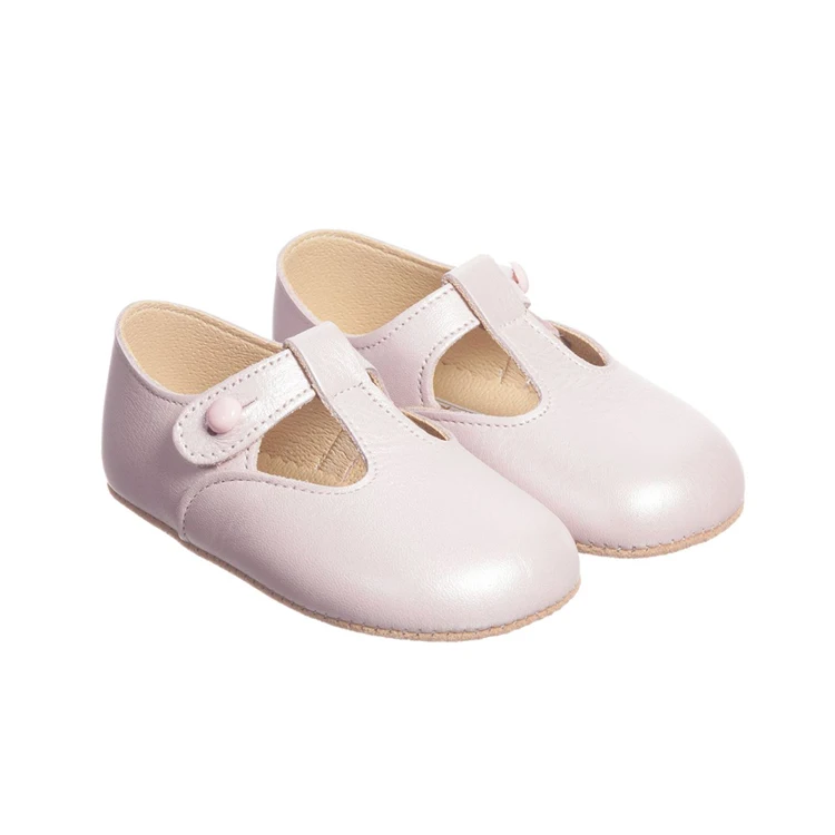 Soft Suede Sole Design 0-24 Month Infant Shoes Genuine Leather Upper T Bar  Baby Mary Jane Shoes - Main Image