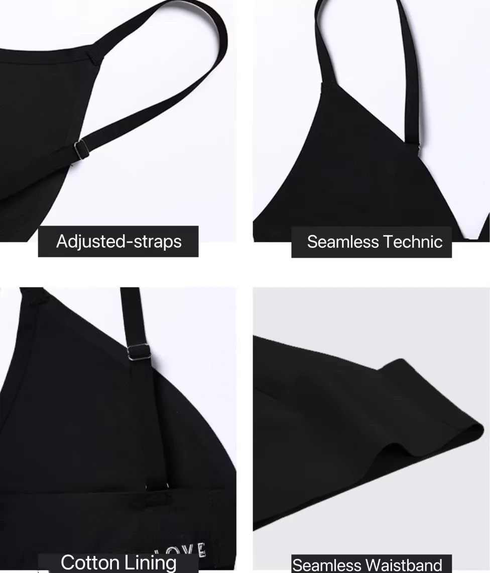 Ice Silk Wireless Women Pants And Bra Sets Sexy Women Underwear Buy
