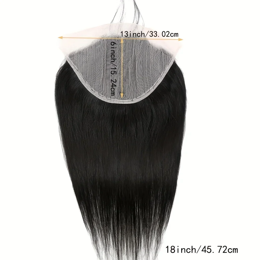Chiusura in pizzo dritto per capelli Remy brasiliani 100% capelli umani 13x1 e 6x1 parte a T economica_voghion.com
