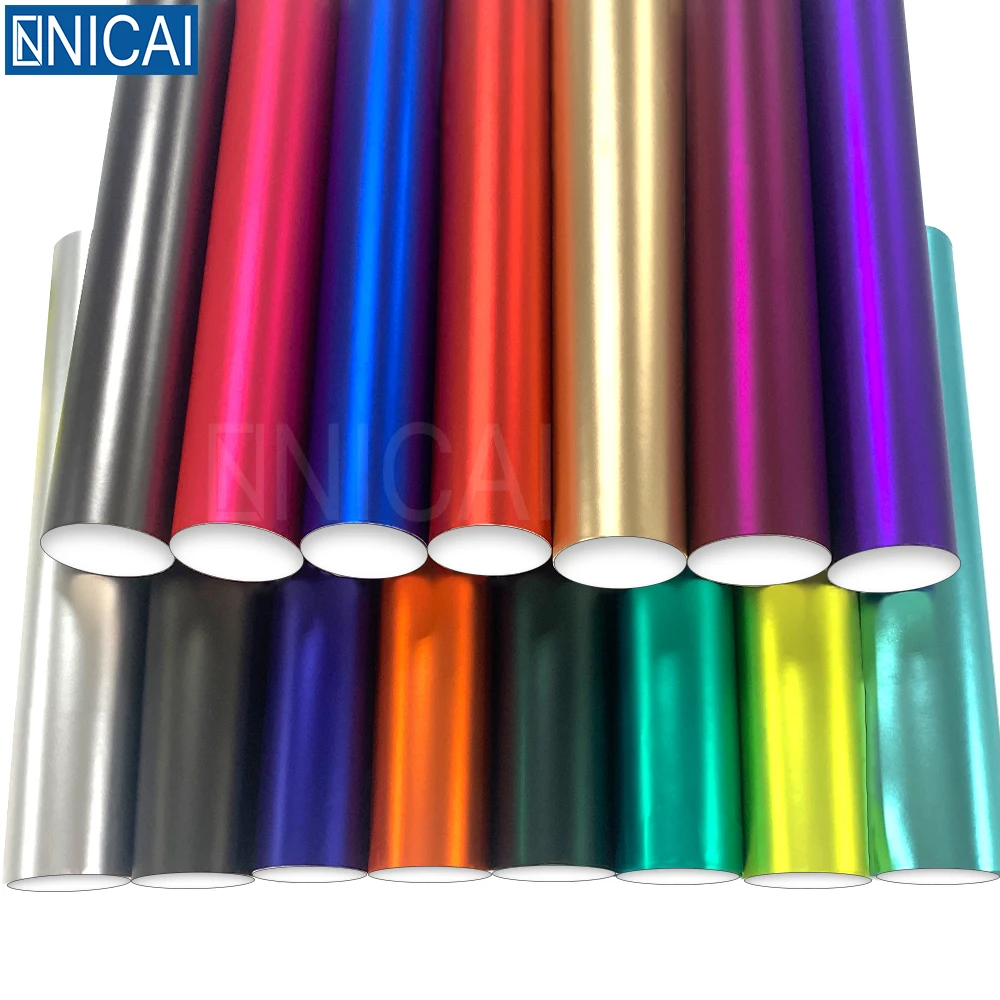 Nicai Factory Car Vinyl Wrap Premium Matt Chrome 45cm*9m Vehicle Car