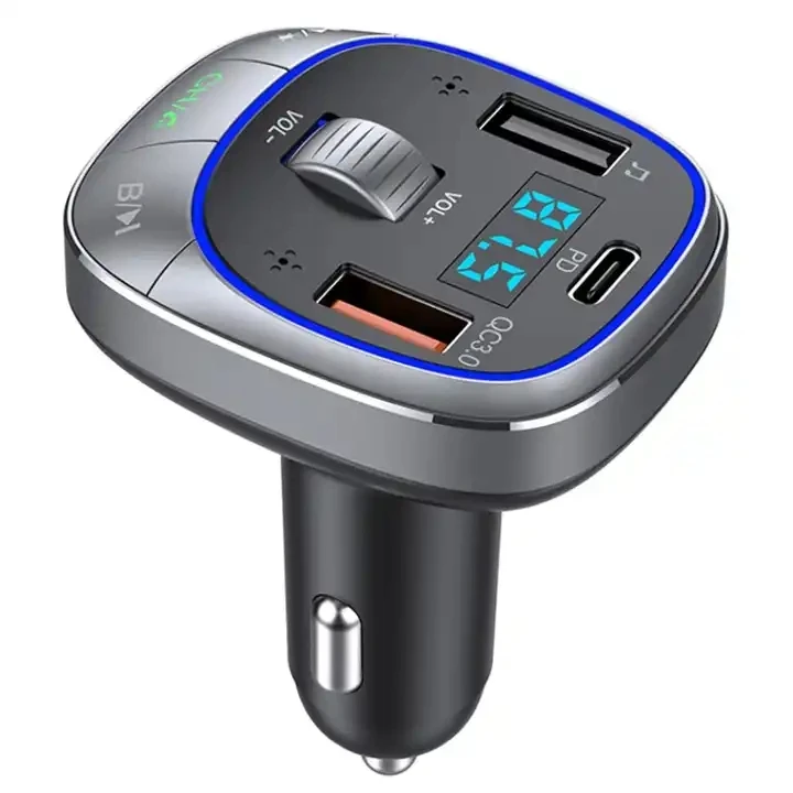 80W Caricatore Auto USB C, 3 Porte Accendisigari Auto USB C Adattatore