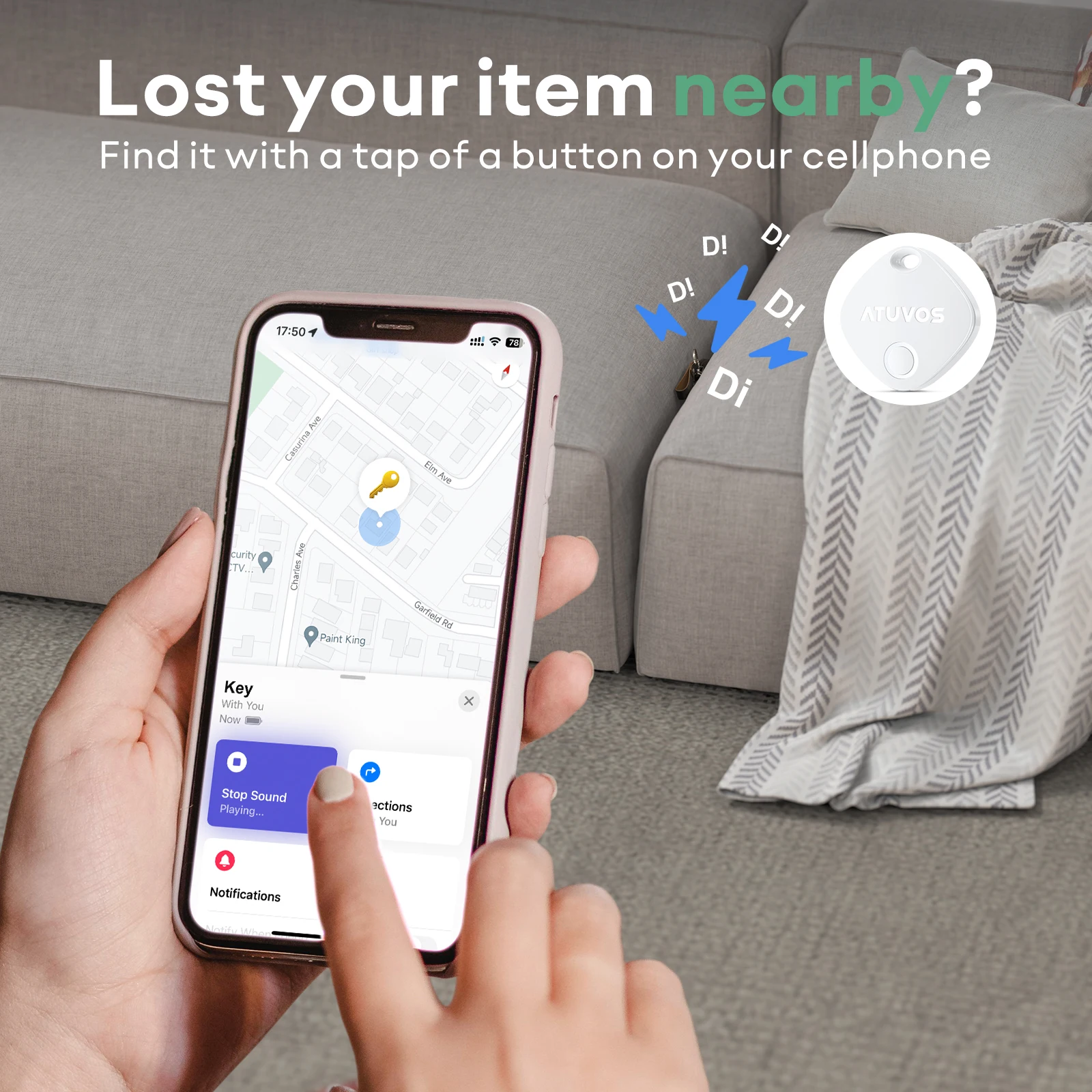 ISOOCO 2025 Smart Ring GPS Tracker IOS IP67 NFC Dog Child Wrist Anti-Lost App with Findmy Dropshipping