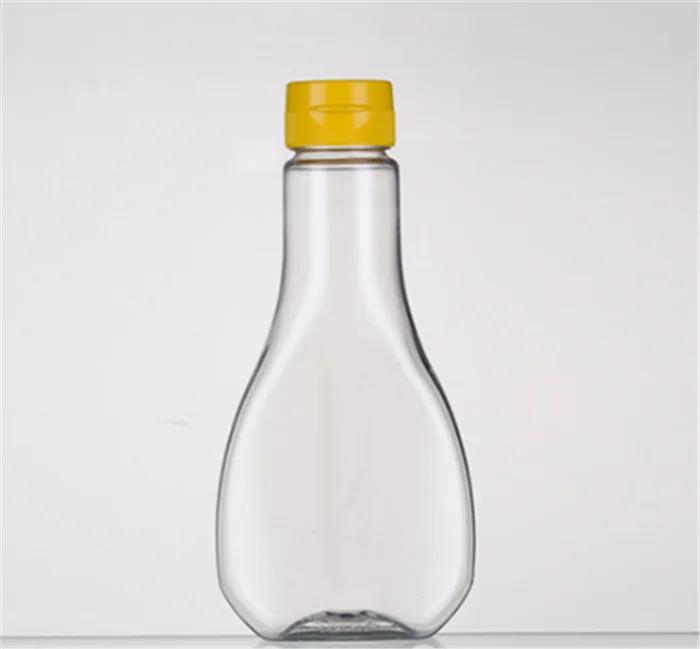 350g Upside Down Squeeze Bottle For Food Honey Plastic Squeeze Sauce