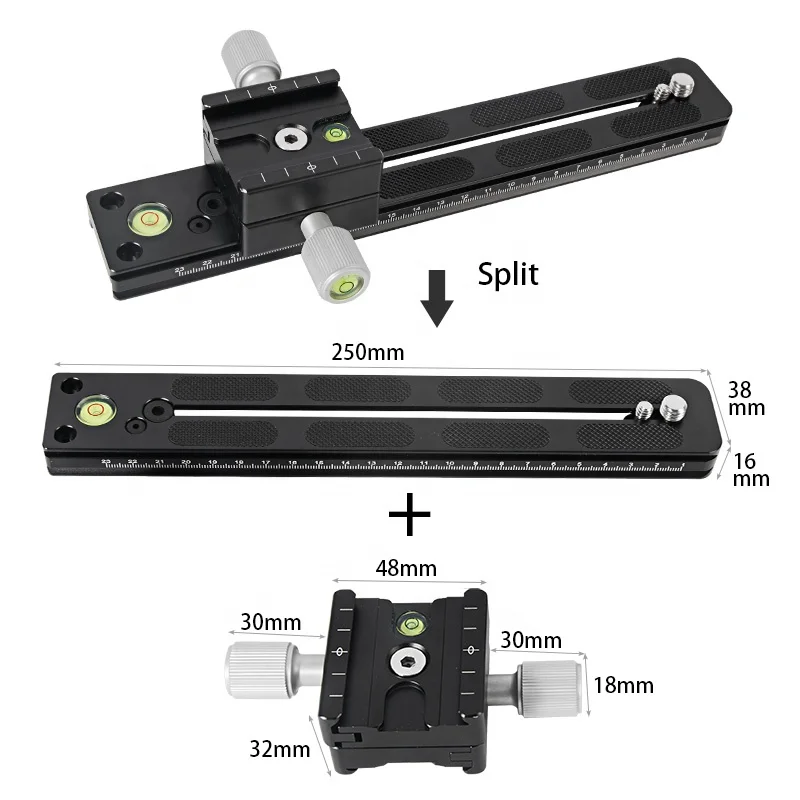 Держатель-слайдер для объектива камеры BEXIN, быстросъемная пластина, Крепление для штатива, аксессуары для наружной дорожной фотосъемки, фиксатор, алюминиевый адаптер