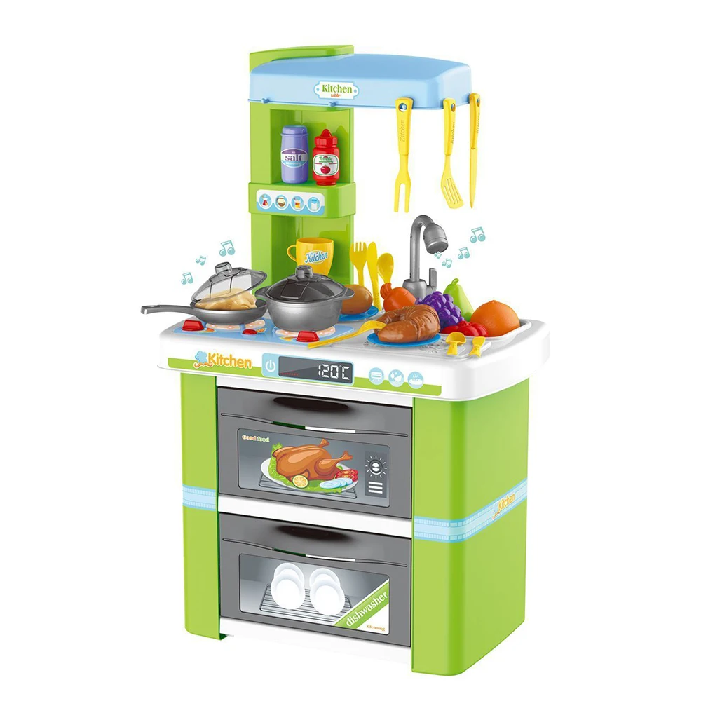 small plastic play kitchen