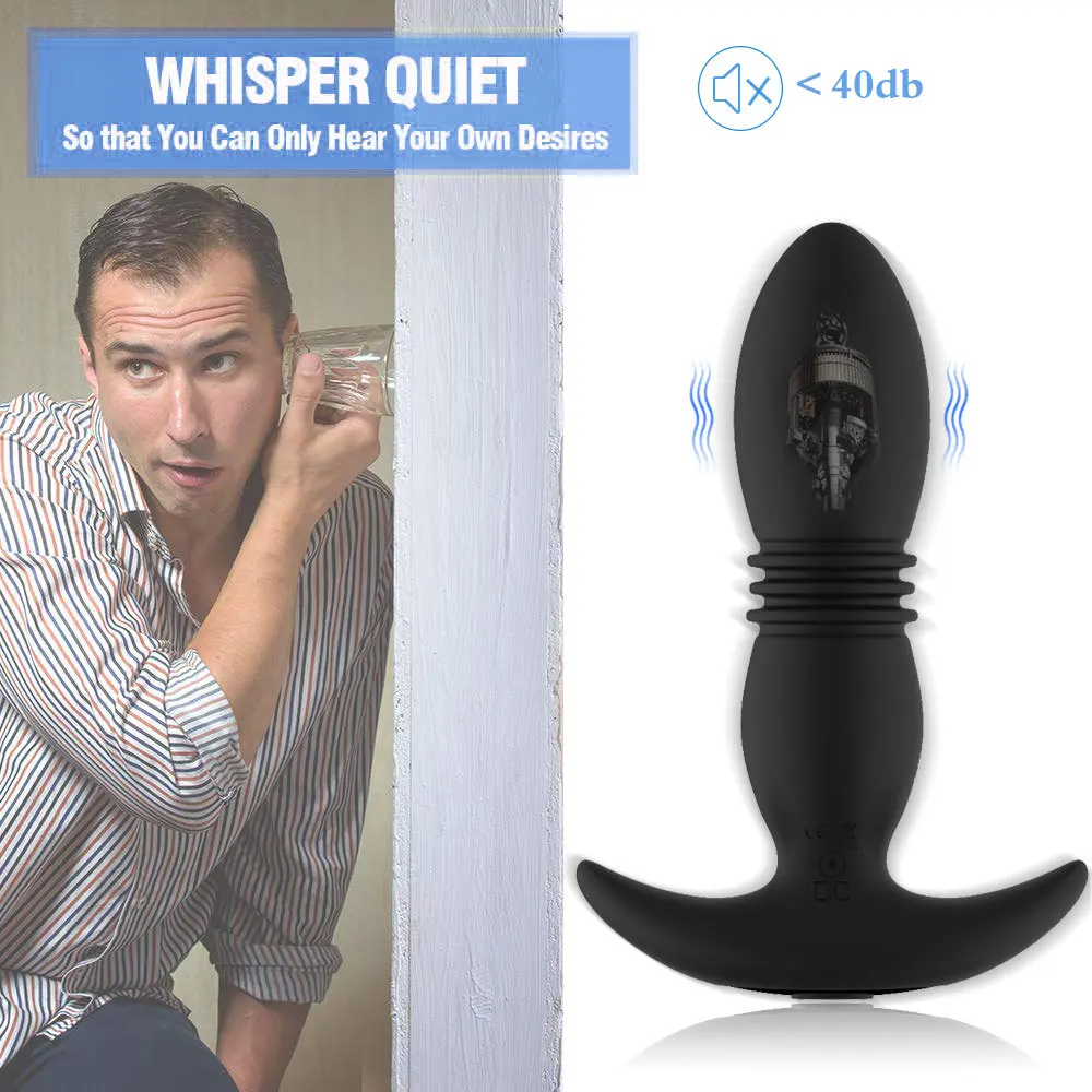 Silicone Remote Control Electric Prostate Massage Scaling Vibration Anal Plug Real Vagina Vibrators Sex Toys for Men Women Gay