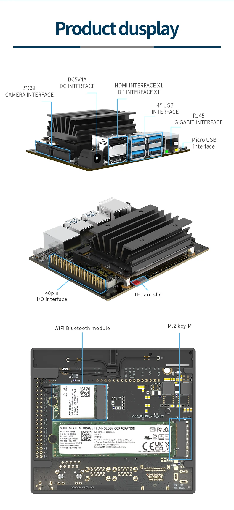 Jetson NANO b01 4GB Development sheets and kitsTWOWIN T501 Jetson NANO b01 4GB Development kit