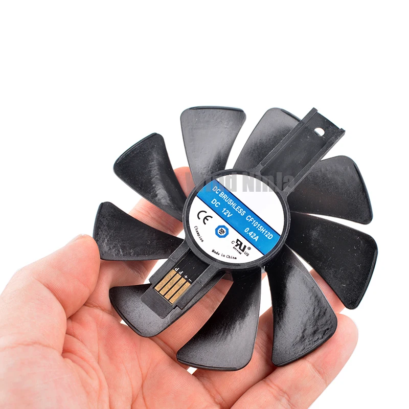 CF1015H12D FD10015M12D RX 590 580 480 470 570 GPU Cooler Fan for Sapphire RX470 RX590 RX aperçu 4