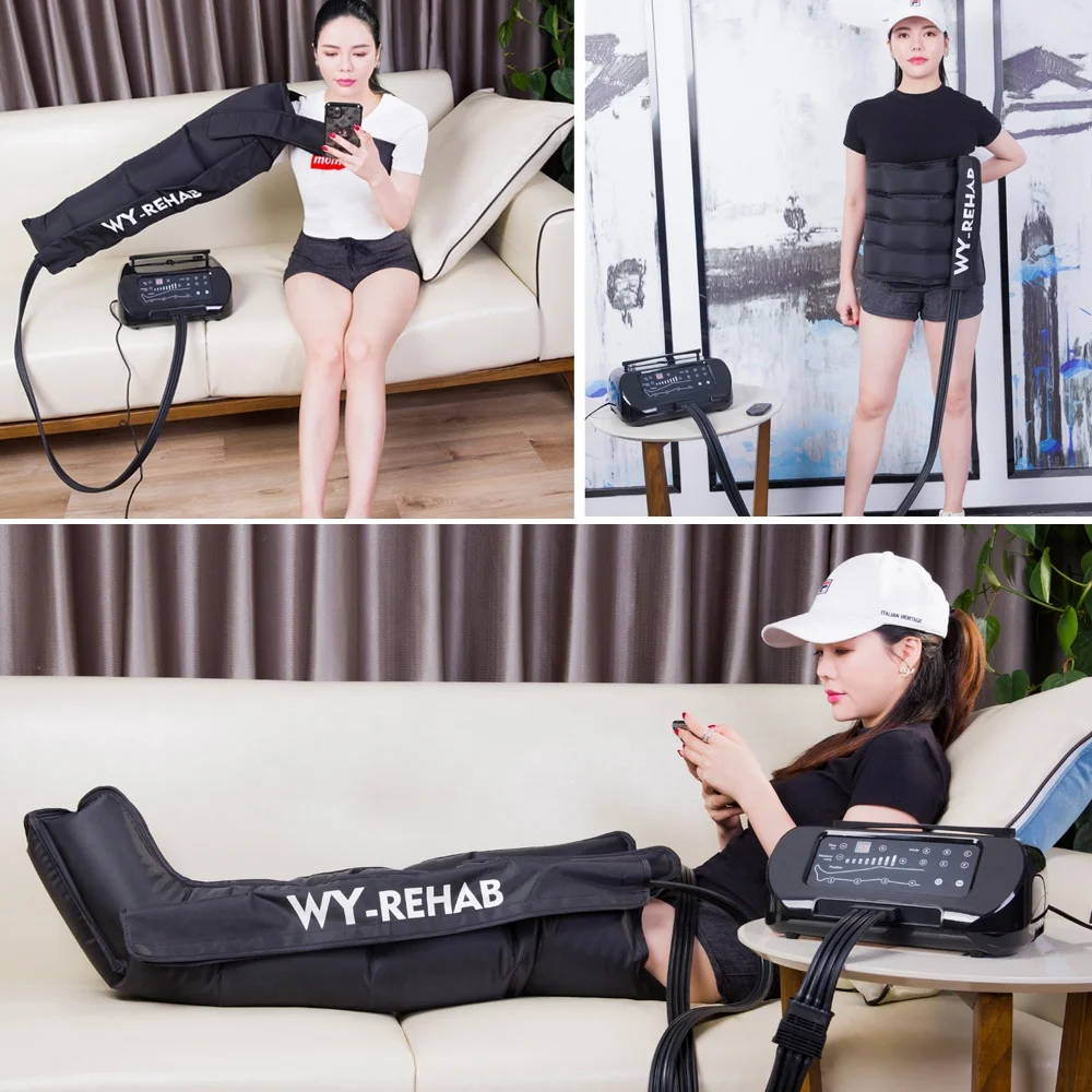 Sequential compression device medical air compression leg massager for circulation hospital lymphedema compression pump for leg factory