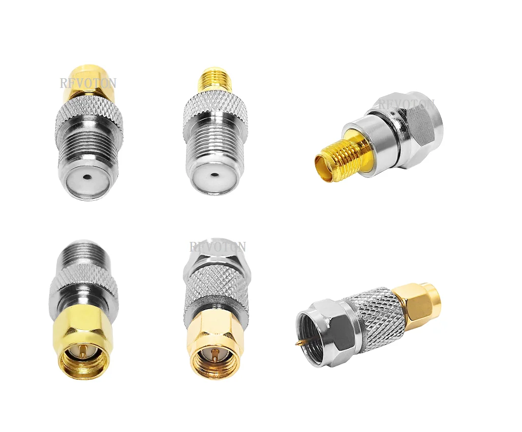 Factory price F to SMA RP-SMA Kit Male Female Coax Connector SMA to F Plug Jack Coaxial Adapter supplier