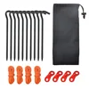 10 red nails, 1 bag of 4 ropes, 4 double eyelids