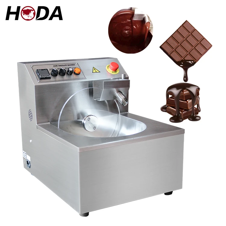 Mini Chocolate Tempering Machine Small Automatic 5 kg Mold Enrobing Coating Moulding Melting Machinery Chocolate Making Machine