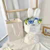 Bleu + sac cadeau + guirlande lumineuse