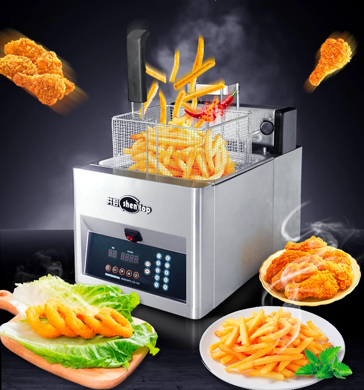 Automatic Deep Fryer Kfc Snack Machines Mcdonald Fast Food Kitchen