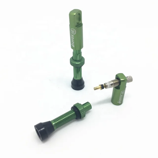 Top Notch Titanium Alloy Rear and Handlebar Tubeless Valves for Bicycle Tubeless Ready High Volume No Clogging