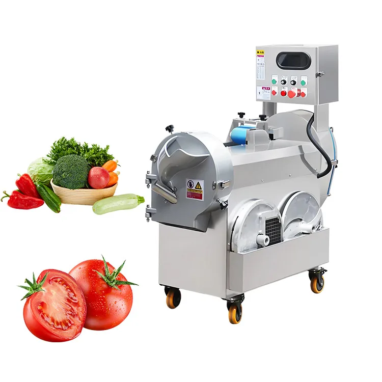 Potato Chip Cutter Industrial Spiral Vegetable Cutter and Chopper Multifunctional Provided Vegetable Fruit Dicing Machine