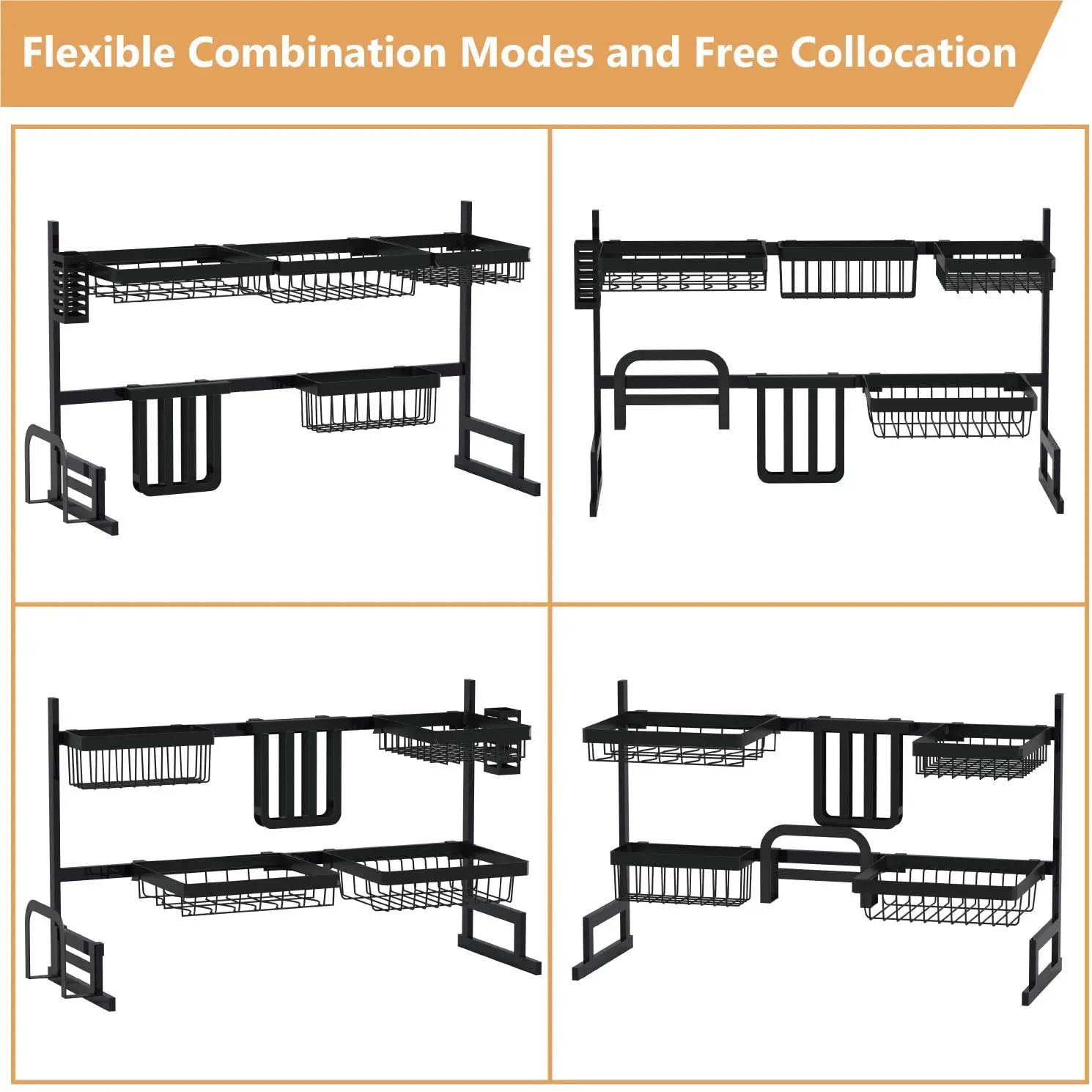 Органайзер полка держатель кухонная алюминиевая полка для сушки посуды кухонная полка для посуды над раковиной сушилка для посуды