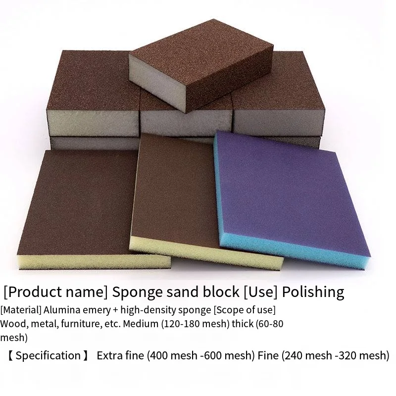 Sanding Sponge Superfine Abrasive Sanding Blocks Washable Reusable Sand