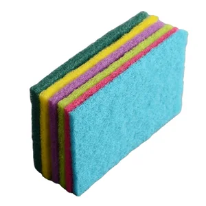 Convenient Kitchen Products Reusable Cleaning Products Raw Cleaning Materials Green Color Scouring Pads