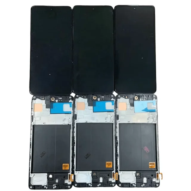 Con marco pantalla for samsung for huawei for redmi lcd screen amoled with frame oled display replacement wholesale