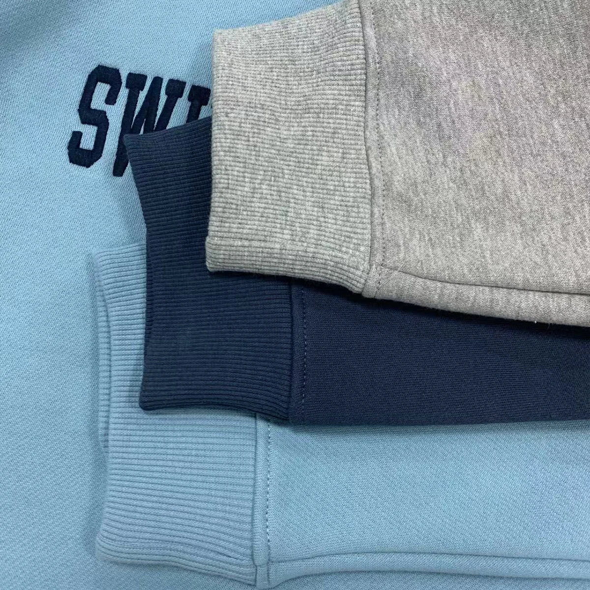 Wholesale Cotton Fleece Sweatshirt Winter Soft Cotton Polyester Sports Pullover Crewneck Sweatshirt Rhinestone for Men