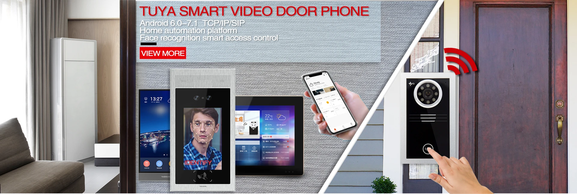 Hot Version 10"ips Video Door Phone Tuya Smart Ip System