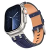 Blu + Grigio Chiaro Lacci + Fibbia Argento