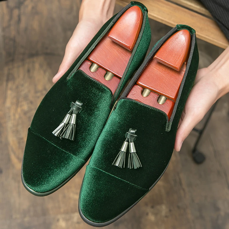 Shop Our Latest Design Hot Selling Corduroy Leather Loafers