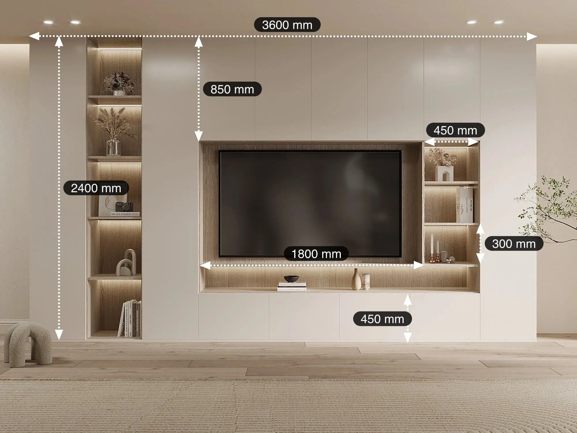 Factory Custom Living Room Furniture Tv Cabinet Nordic Style Modern ...