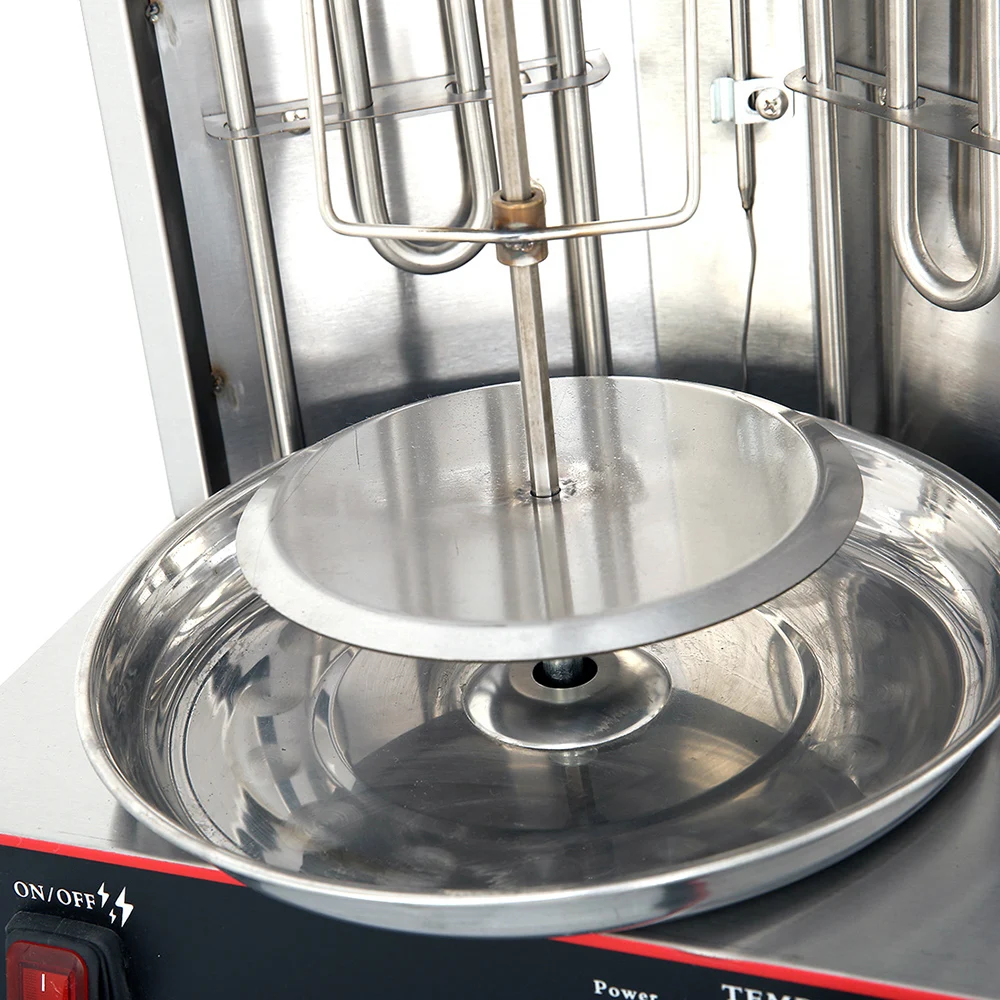 電気2バーナードネルケバブマシン商用シャワルマグリルミニ