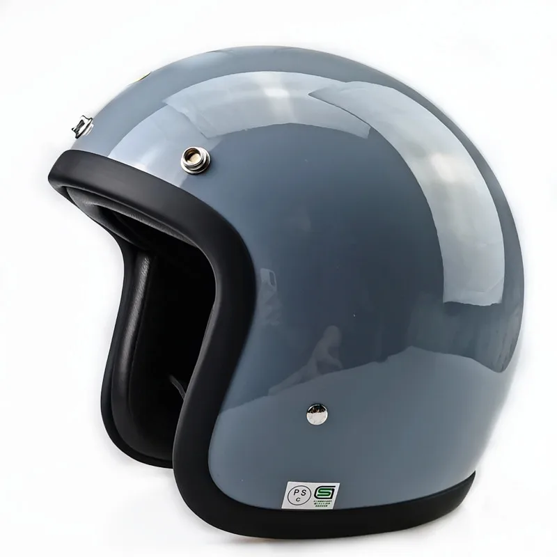 Casque de moto rétro Vintage pour hommes, 3/4, pou... – Grandado