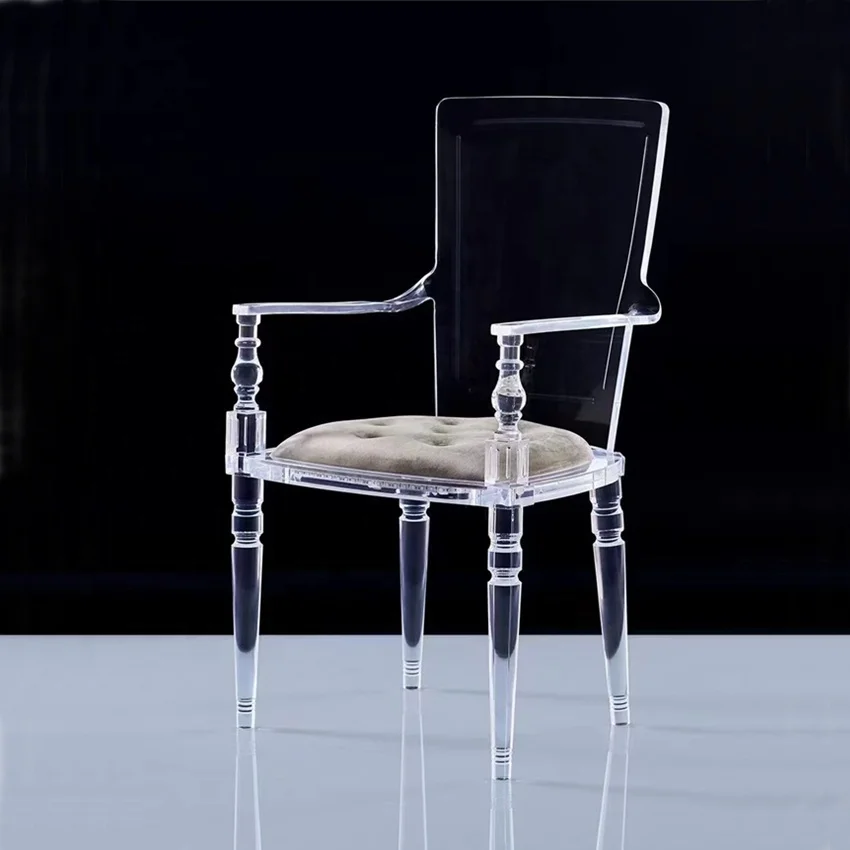 2022 Hot Sale Modern Acrylic Chair Sponge Cushion Durable Acrylic