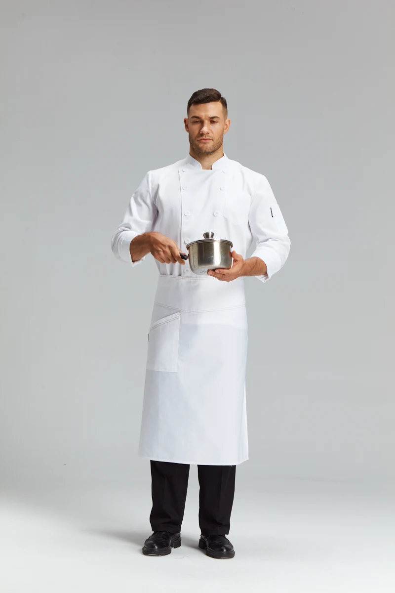 240gsm T/C 80/20 Chef Top Jacket With logo Customized Modern Restaurant Uniforms Japanese Style Chef Uniform
