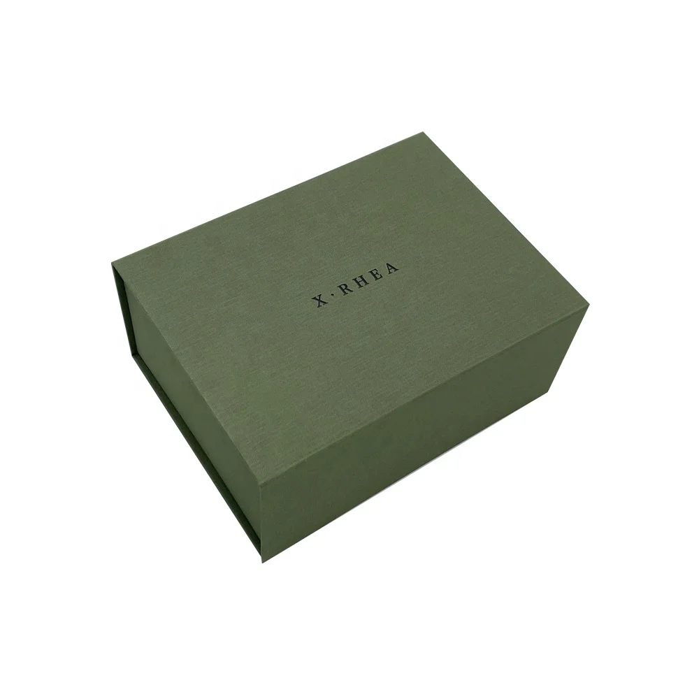 Custom Luxury Black Foldable Gift Boxes Magnet Flap Paper Packaging with Vanishing Printing and Recycled Materials