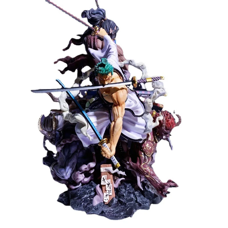 46cm anime GK one pieces Roronoa zoro action figure PVC anime figurine collectible statue model toys-777006