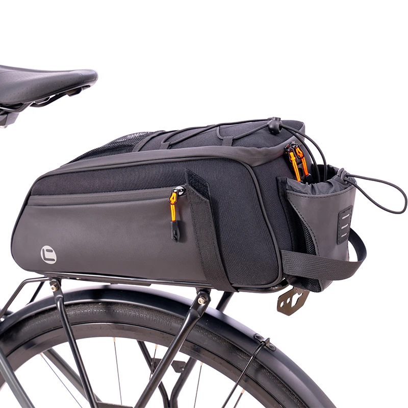 KlickFix Single Pannier Rack Bag - Expandable Bike Bag With Shoulder Strap, 18-20L Capacity