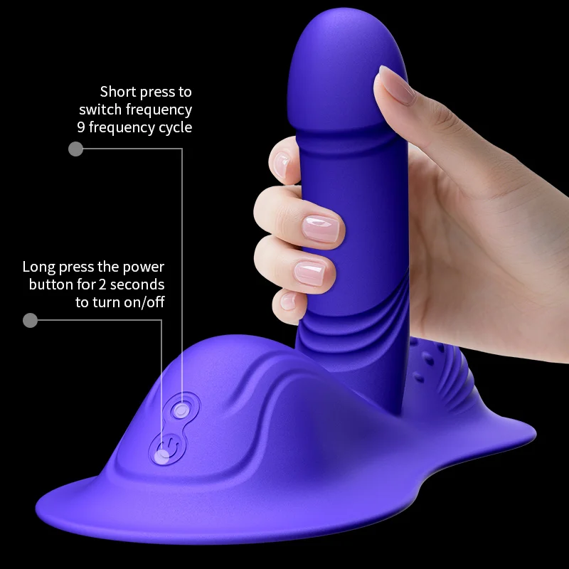 Waterproof silicone riding vibrator with USB charging port detail