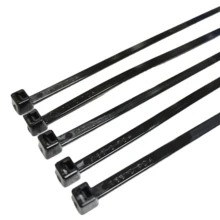 Eco-friendly Nylon Hellermanntyton PA66HS Cable Ties for Cable Management 4.6mm X 200mm Black Nylon Ties Size 450x 5 UL, Rohs