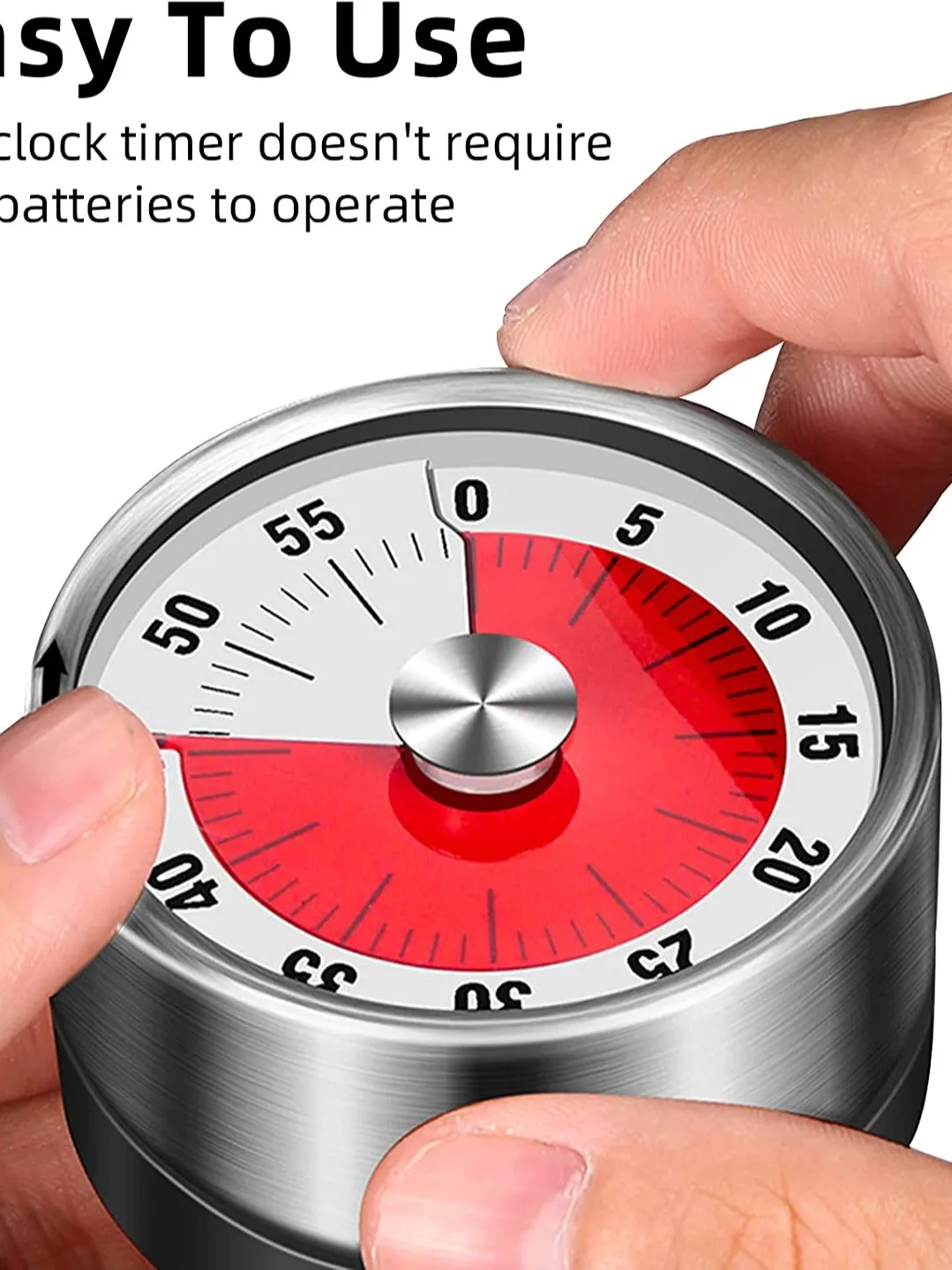 Stainless Steel Ticktick Alarm Sound Back Mini Egg Time